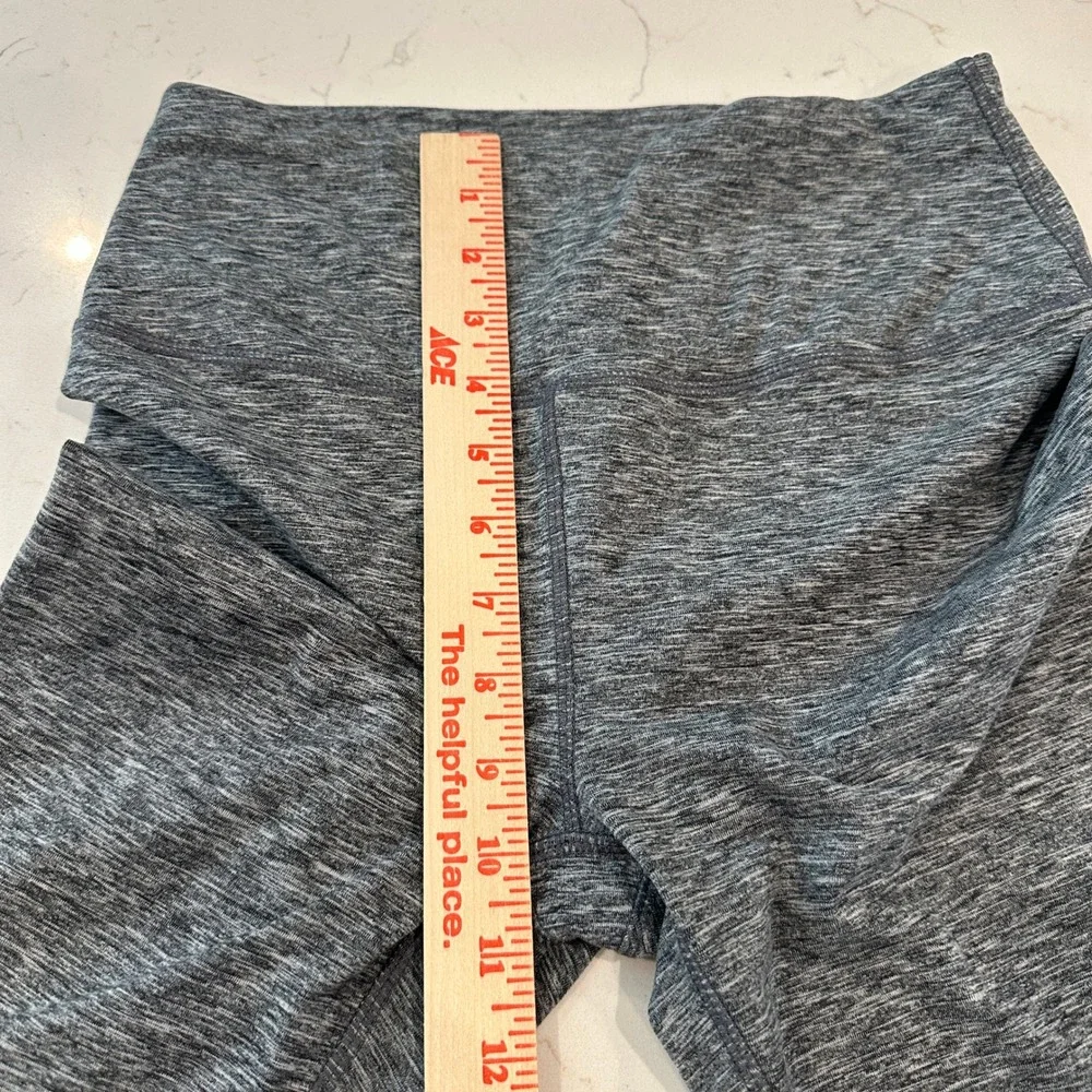 Koral Womens Grey Space Dye High Rise Athletic Leggings Small